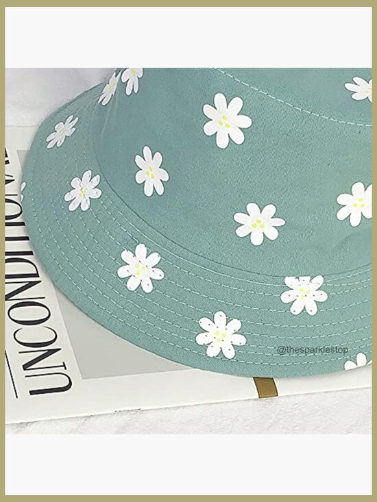 Reversible Cotton Bucket Hat for Women, Packable Sun Protection main image 4